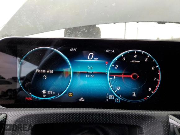 2020 Mercedes-Benz A 220 with VIN WDD3G4EB8LW038657, listed as a Copart auction lot 54268225 with 15,153 mi miles and Salvage title. Bid and sale history available at DreamBid. Image 9.