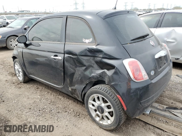 2013 FIAT 500 Pop z VIN 3C3CFFAR7DT711185, wystawiony jako Copart lot #54407005 z przebiegiem Nie podano mil oraz Szkoda całkowita • Salvage title. Historia ofert i sprzedaży dostępna na DreamBid. Obrazek 2.
