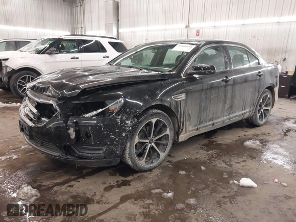 2014 Ford Taurus SEL with VIN 1FAHP2E87EG117653, listed as a IAAI auction lot 41589415 with 125,040 mi miles. Bid and sale history available at carsss.com. Image 2.