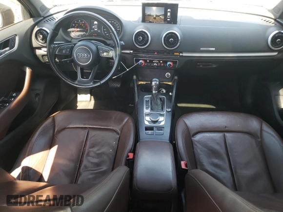 2017 Audi A3 Sedan Premium with VIN WAUAUHFF6H1034692, listed as a Copart auction lot 52635634 with 167,862 mi miles and Salvage Title. Bid and sale history available at carsss.com. Image 8.