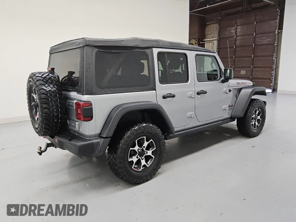 2021 Jeep Wrangler Unlimited Rubicon with VIN 1C4HJXFGXMW694860, listed as a Copart auction lot 58929725 with 29,172 mi miles and Clean title. Bid and sale history available at DreamBid. Image 3.