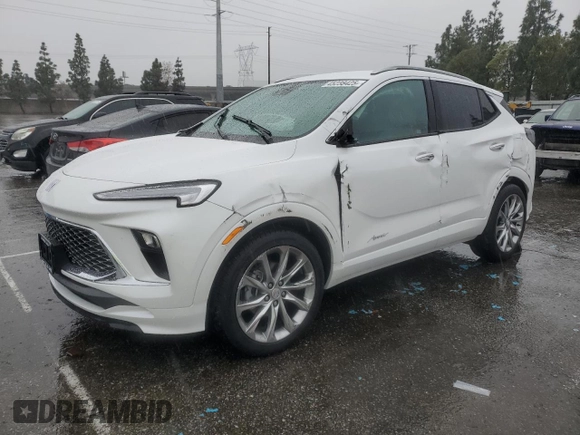 2024 Buick Encore GX Avenir with VIN KL4AMFSL6RB146210, listed as a Copart auction lot 45238425 with 1,265 mi miles and Salvage title. Bid and sale history available at DreamBid. Image 1.