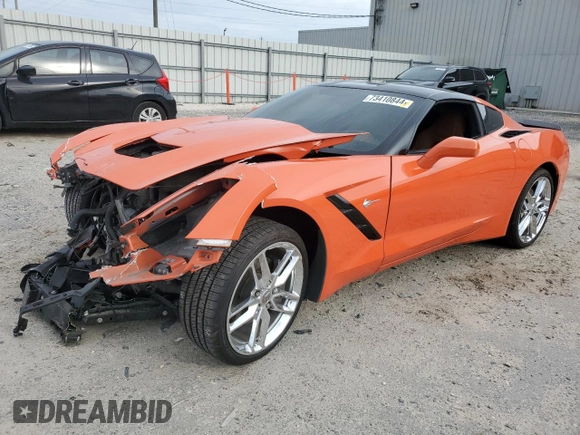 2019 Chevrolet Corvette 2LT with VIN 1G1YD2D71K5100990, listed as a Copart auction lot 73410844 with 30,628 mi miles and Non Repairable. Bid and sale history available at carsss.com. Image 1.