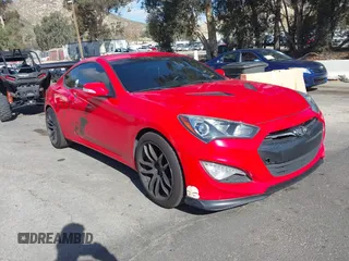 2013 Hyundai Genesis Coupe R-Spec with VIN KMHHU6KJ3DU110342, listed as a IAAI auction lot 41716664 with 92,489 mi miles and . Bid and sale history available at DreamBid. Image 1.