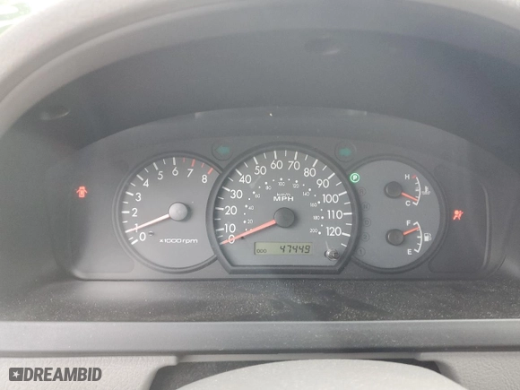 2003 Kia Rio with VIN KNADC125936232909, listed as a Copart auction lot 48291085 with 47,449 mi miles and Salvage Title. Bid and sale history available at carsss.com. Image 9.