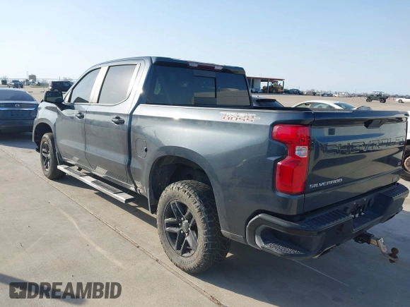 2021 Chevrolet Silverado 1500 LT Trail Boss with VIN 1GCPYFED3MZ132225, listed as a IAAI auction lot 41743419 with 125,088 mi miles and . Bid and sale history available at DreamBid. Image 3.