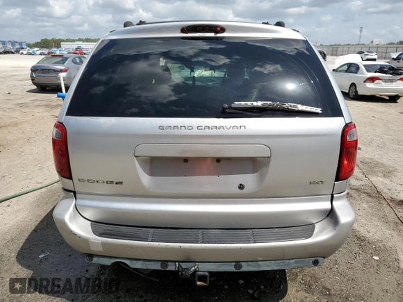 2005 Dodge Caravan SXT with VIN 2D4GP44L05R217019, listed as a Copart auction lot 54593675 with Not Provided miles and Non Repairable. Bid and sale history available at DreamBid. Image 6.