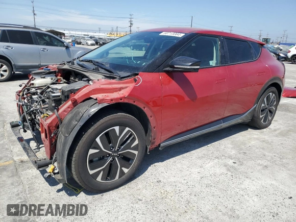 2022 Kia EV6 Wind with VIN KNDC3DLC8N5035414, listed as a Copart auction lot 58713064 with 66,795 mi miles and Salvage Title. Bid and sale history available at carsss.com. Image 1.