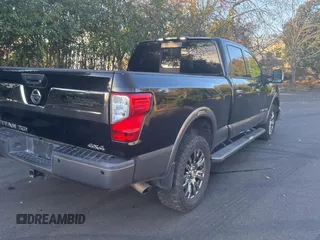 2017 Nissan Titan XD SV with VIN 1N6BA1F44HN561514, listed as a Copart auction lot 84957834 with 95,746 mi miles and Salvage Title. Bid and sale history available at carsss.com. Image 4.