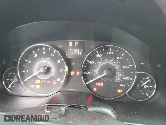 2010 Subaru Legacy Premium All-Weather Anniversary with VIN 4S3BMBG65A3227221, listed as a Copart auction lot 56531115 with 160,486 mi miles and Salvage title. Bid and sale history available at DreamBid. Image 9.