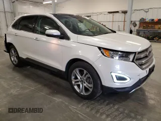 2015 Ford Edge Titanium with VIN 2FMTK4K97FBB12839, listed as a Copart auction lot 52435305 with 166,628 mi miles and Salvage Title. Bid and sale history available at carsss.com. Image 4.