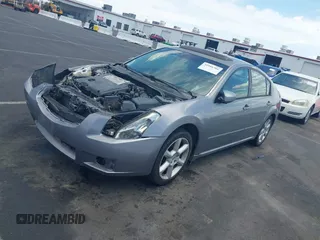 2008 Nissan Maxima 3.5 SL with VIN 1N4BA41EX8C832193, listed as a IAAI auction lot 39388766 with 194,612 mi miles. Bid and sale history available at carsss.com. Image 2.
