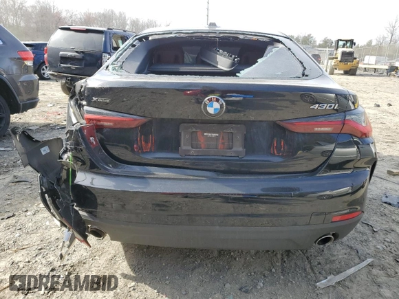 2024 BMW 4 Series 430i xDrive with VIN WBA73AV01RFP69182, listed as a Copart auction lot 48381225 with 42,193 mi miles and Salvage title. Bid and sale history available at DreamBid. Image 6.