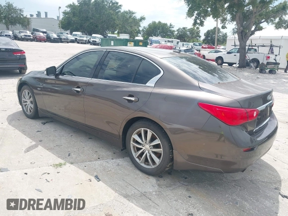 2017 Infiniti Q50 Premium with VIN JN1EV7AP6HM742504, listed as a IAAI auction lot 42625916 with 56,913 mi miles and . Bid and sale history available at DreamBid. Image 3.