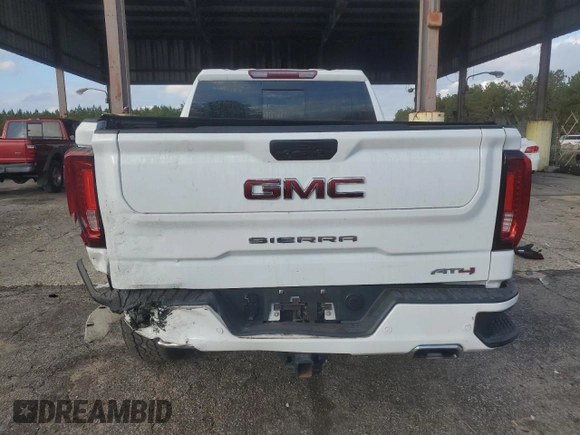 2022 GMC Sierra 1500 Limited AT4 with VIN 1GTP9EEL3NZ155410, listed as a Copart auction lot 78450424 with 34,277 mi miles and Salvage Title. Bid and sale history available at carsss.com. Image 6.