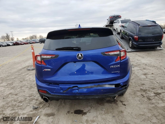 2023 Acura RDX w/A-Spec Package with VIN 5J8TC2H69PL015826, listed as a Copart auction lot 83364174 with 16,803 mi miles and Salvage Title. Bid and sale history available at carsss.com. Image 6.