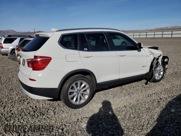 2012 BMW X3 28i with VIN 5UXWX5C51CL717874, listed as a Copart auction lot 46141245 with 135,041 mi miles and Salvage Title. Bid and sale history available at DreamBid. Image 3.