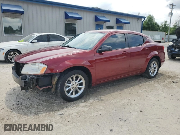 2014 Dodge Avenger SE with VIN 1C3CDZAB4EN220973, listed as a Copart auction lot 53790615 with 150,336 mi miles and Salvage Title. Bid and sale history available at DreamBid. Image 1.