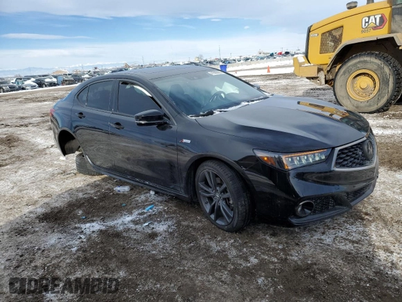 2018 Acura TLX w/A-SPEC Pkg with VIN 19UUB3F64JA004302, listed as a Copart auction lot 41686885 with 49,710 mi miles and Salvage Title. Bid and sale history available at carsss.com. Image 4.