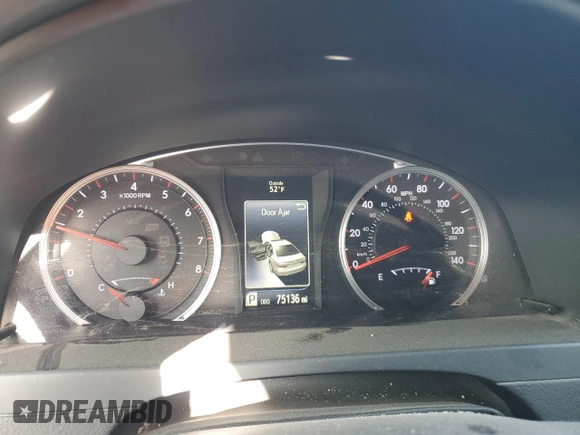 2015 Toyota Camry XLE with VIN 4T1BF1FK8FU971198, listed as a Copart auction lot 51858535 with 75,136 mi miles and Salvage Title. Bid and sale history available at carsss.com. Image 9.