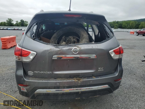 2015 Nissan Pathfinder SL with VIN 5N1AR2MM2FC626753, listed as a Copart auction lot 58990055 with Not provided miles and Salvage title. Bid and sale history available at DreamBid. Image 6.
