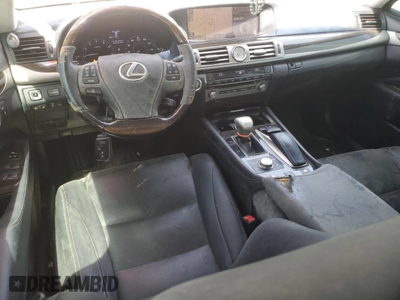 2014 Lexus LS 460 L with VIN JTHGL5EF0E5051832, listed as a Copart auction lot 50557425 with 102,903 mi miles and Clean title. Bid and sale history available at DreamBid. Image 8.
