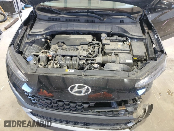 2022 Hyundai Kona SEL with VIN KM8K62AB4NU820788, listed as a Copart auction lot 50094145 with 81,683 mi miles and Salvage Title. Bid and sale history available at DreamBid. Image 12.
