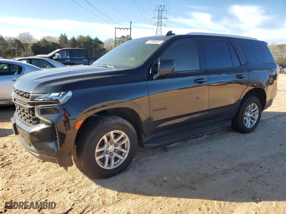 2022 Chevrolet Tahoe LS with VIN 1GNSKMKD5NR215393, listed as a Copart auction lot 42895625 with 0 mi miles and Salvage Title. Bid and sale history available at carsss.com. Image 1.