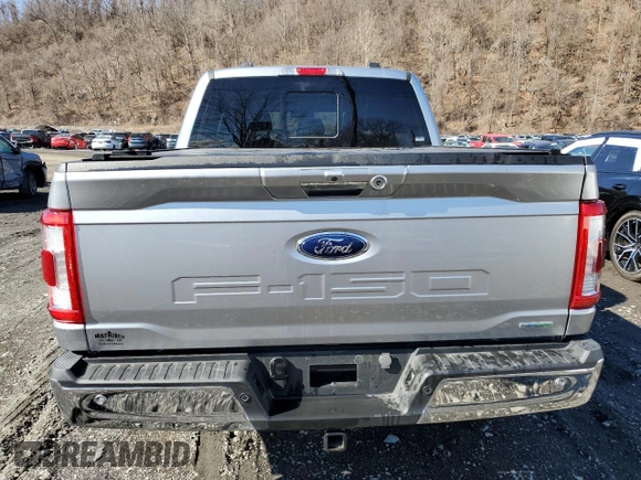 2023 Ford F-150 XL with VIN 1FTFW1E83PFC67461, listed as a Copart auction lot 47073955 with 10,498 mi miles and Salvage Title. Bid and sale history available at carsss.com. Image 6.