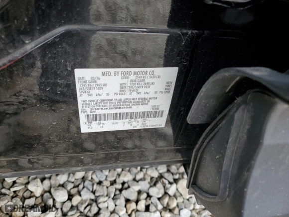 2016 Ford Edge Titanium with VIN 2FMPK4K80GBB41948, listed as a Copart auction lot 50891665 with 124,710 mi miles and Salvage Title. Bid and sale history available at carsss.com. Image 13.