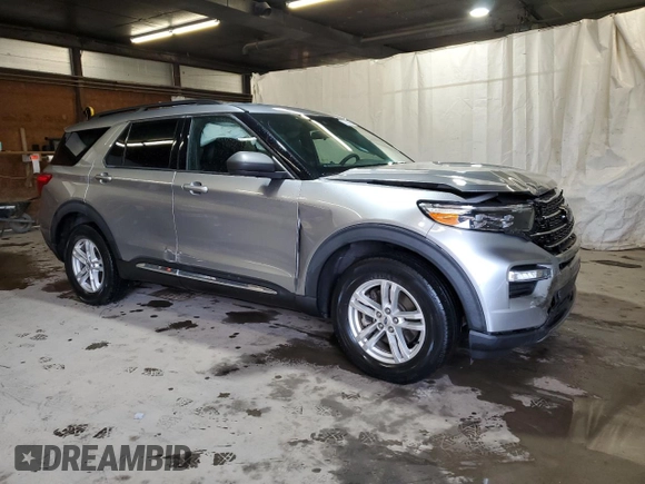 2020 Ford Explorer XLT with VIN 1FMSK8DH3LGB44781, listed as a Copart auction lot 52639065 with 44,670 mi miles and Salvage Title. Bid and sale history available at DreamBid. Image 4.