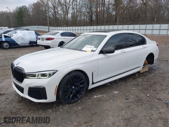 2022 BMW 7 Series 740i with VIN WBA7T2C03NCH94625, listed as a IAAI auction lot 41632368 with 41,953 mi miles. Bid and sale history available at carsss.com. Image 18.