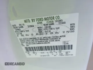 2011 Ford Escape Limited z VIN 1FMCU0EG4BKA38230, wystawiony jako IAAI lot #42274723 z przebiegiem 181 000 mil mil oraz . Historia ofert i sprzedaży dostępna na DreamBid. Obrazek 9.