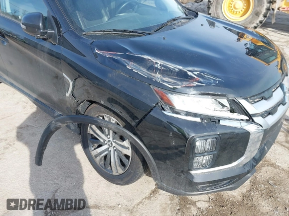 2022 Mitsubishi Outlander Sport ES with VIN JA4ARUAU0NU008029, listed as a IAAI auction lot 41857295 with 50,075 mi miles. Bid and sale history available at carsss.com. Image 6.