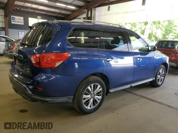 2019 Nissan Pathfinder SL z VIN 5N1DR2MM6KC637648, wystawiony jako Copart lot #59541785 z przebiegiem 107 151 mil mil oraz Czysty tytuł • Clean title. Historia ofert i sprzedaży dostępna na DreamBid. Obrazek 3.