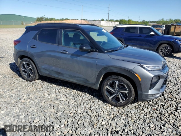 2021 Chevrolet TrailBlazer RS with VIN KL79MTSL1MB005722, listed as a Copart auction lot 47117804 with 79,070 mi miles and . Bid and sale history available at DreamBid. Image 4.