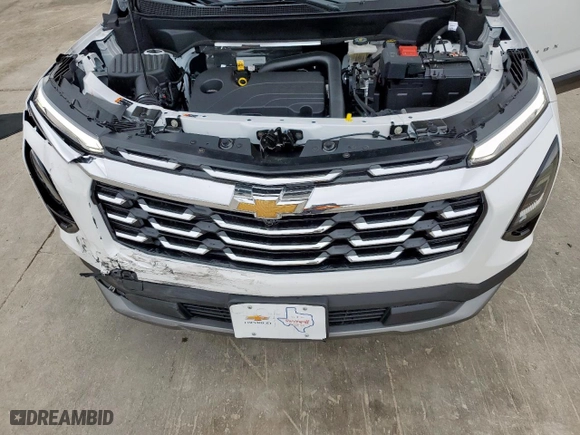 2025 Chevrolet Equinox FWD LT with VIN 3GNAXHEG3SL261219, listed as a Copart auction lot 47646205 with 696 mi miles and Salvage Title. Bid and sale history available at carsss.com. Image 13.