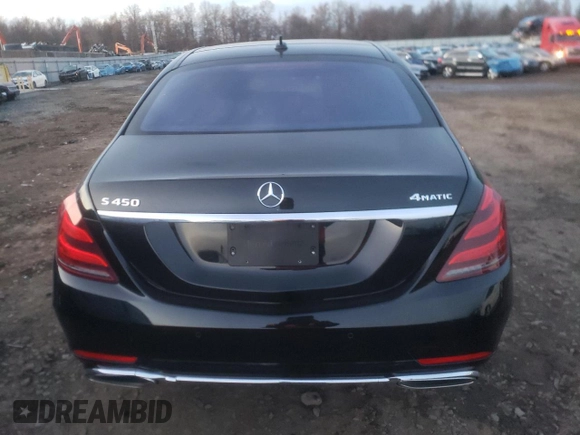 2018 Mercedes-Benz S 450 with VIN WDDUG6EB9JA347550, listed as a Copart auction lot 69417262 with 23,556 mi miles and . Bid and sale history available at DreamBid. Image 6.