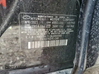 2022 Genesis G70 3.3T z VIN KMTG54TE0NU084384, wystawiony jako Copart lot #57788455 z przebiegiem 28 772 mil mil oraz Szkoda całkowita • Salvage title. Historia ofert i sprzedaży dostępna na DreamBid. Obrazek 12.