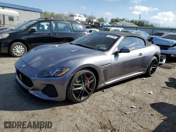2018 Maserati GranTurismo Sport z VIN ZAM45VMAXJ0310303, wystawiony jako Copart lot #49812583 z przebiegiem 35 520 mil mil oraz . Historia ofert i sprzedaży dostępna na DreamBid. Obrazek 1.