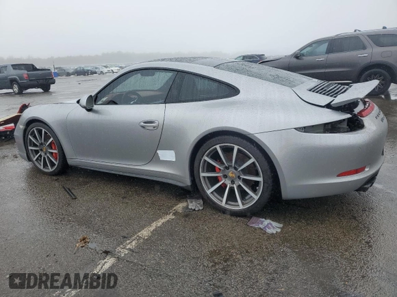 2014 Porsche 911 Carrera S with VIN WP0AB2A90ES120822, listed as a Copart auction lot 44791915 with 43,018 mi miles and Salvage Title. Bid and sale history available at carsss.com. Image 2.