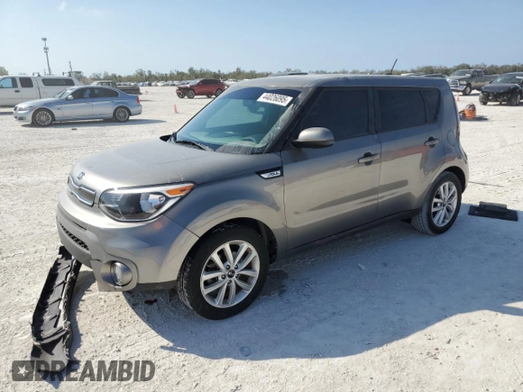2017 Kia Soul + with VIN KNDJP3A53H7480209, listed as a Copart auction lot 44026095 with 43,485 mi miles and Salvage Title. Bid and sale history available at carsss.com. Image 1.