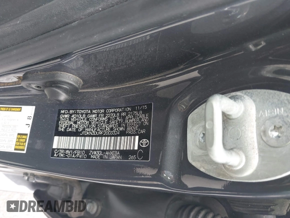 2015 Toyota Prius Four с VIN JTDKN3DU9F2003324, выставлен на аукционе IAAI как лот 42193756 с пробегом 103 828 миль миль и . История ставок и продаж доступна на DreamBid. Изображение 9.
