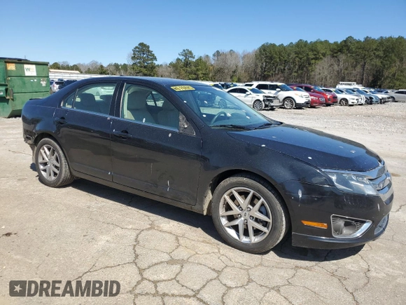 2010 Ford Fusion SEL with VIN 3FAHP0JA0AR320397, listed as a Copart auction lot 48071715 with 201,471 mi miles and Salvage Title. Bid and sale history available at DreamBid. Image 4.