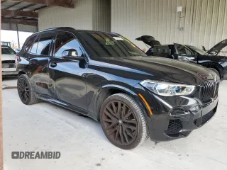 2022 BMW X5 xDrive40i with VIN 5UXCR6C0XN9M08766, listed as a Copart auction lot 51987215 with 30,997 mi miles and Salvage Title. Bid and sale history available at DreamBid. Image 4.