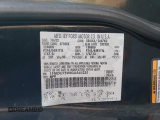 2003 Ford Explorer Limited с VIN 1FMDU75W83UA44235, выставлен на аукционе Copart как лот 82143684 с пробегом 215 664 миль миль и Списание • Salvage title. История ставок и продаж доступна на DreamBid. Изображение 15.