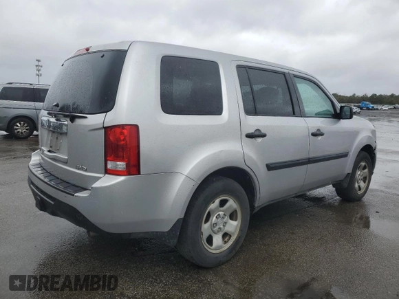 2015 Honda Pilot LX with VIN 5FNYF4H26FB004529, listed as a Copart auction lot 51766975 with 64,409 mi miles and Salvage Title. Bid and sale history available at DreamBid. Image 3.