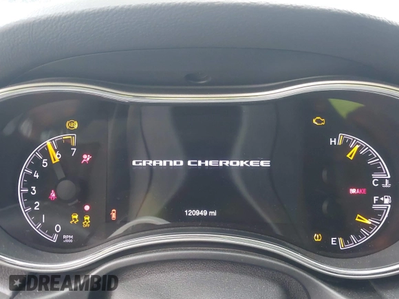 2017 Jeep Grand Cherokee Laredo with VIN 1C4RJEAG9HC805132, listed as a IAAI auction lot 42034175 with 120,949 mi miles and . Bid and sale history available at DreamBid. Image 7.
