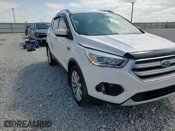 2017 Ford Escape Titanium with VIN 1FMCU0J92HUD75757, listed as a Copart auction lot 51003895 with 119,143 mi miles and Salvage Title. Bid and sale history available at DreamBid. Image 12.