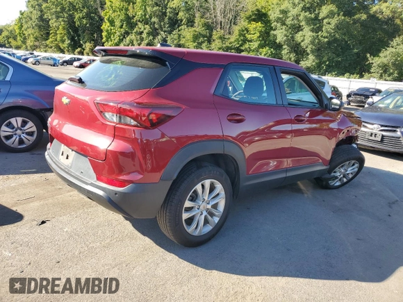 2021 Chevrolet TrailBlazer LS with VIN KL79MNSL2MB101161, listed as a Copart auction lot 69851164 with 123,195 mi miles and Salvage Title. Bid and sale history available at DreamBid. Image 3.